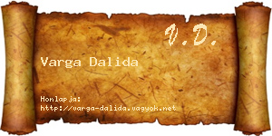 Varga Dalida névjegykártya
